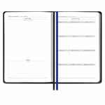 Ежедневник ALANIS, недатированный, черный с синим