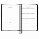 Ежедневник ALANIS, недатированный, черный с красным