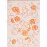 Плед CITRION, оранжево-белый