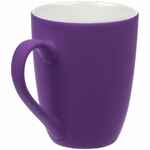 Кружка GOOD MORNING с покрытием софт-тач, VER.2, фиолетовая