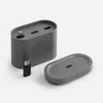 Зарядная станция с часами и подсветкой LARGE CHARGE VER.2, серая