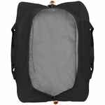 Сумка дорожная COMPACT NEON, черная с оранжевым