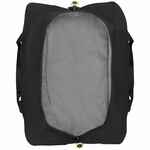 Сумка дорожная COMPACT NEON, черная с зеленым