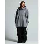 Дождевик-анорак HARD WORK, укороченный, серый, единый размер