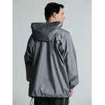 Дождевик-анорак HARD WORK, укороченный, серый, единый размер