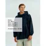 Дождевик-анорак ALATAU, укороченный, темно-синий, единый размер