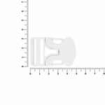 Застежка-пряжка односторонняя TRIDEN, белый