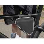 Велосумка на раму BIKELINE MINI, черная с белым