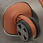 Чемодан E-LITE M, бежевый