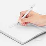 Ручка шариковая и вечный карандаш DIPTYCH, белая