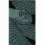 Плед SERPENTICA, черный с люрексом