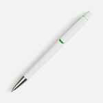 Ручка шариковая DOMINANTA, белая с зеленым