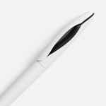 Ручка шариковая NAVE, белая с черным