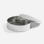 Коробка PRAGMAX L, круглая, серебристая