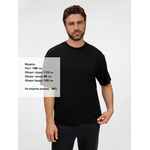 Футболка оверсайз унисекс LAVINIA, черная, размер XS/S