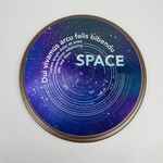 Плакетка PLAQUE, круглая, венге с серебристой пластиной