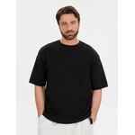 Джемпер с коротким рукавом SILUETTI VOLUMICA, черный, размер M/L