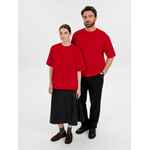 Джемпер с коротким рукавом SILUETTI VOLUMICA, красный, размер XS/S