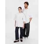 Джемпер с коротким рукавом SILUETTI VOLUMICA, молочно-белый, размер M/L