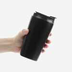 Термостакан с двумя поильниками DUETTA, черный