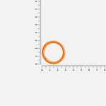 Карабин-кольцо CLAUS, L, оранжевый неон