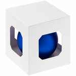 Оформительский шар FINERY, 8 см, матовый синий