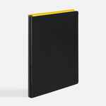 Ежедневник DOPPIO, недатированный, черный с желтым