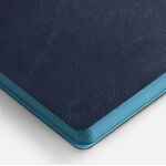 Ежедневник DOPPIO, недатированный, синий с голубым