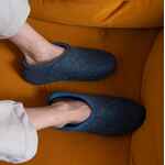 Домашние валенки CANT, темно-синие (индиго), размер 35