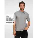 Рубашка поло унисекс UPSWING, серый меланж, размер S