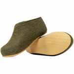 Домашние валенки CANT, зеленые (олива), размер 35