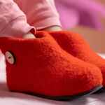 Домашние валенки WILD, красные, размер 35