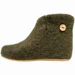 Домашние валенки WILD, зеленые (олива), размер 35