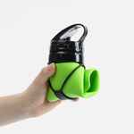 Складная бутылка для воды LANGFOSSEN, зеленое яблоко