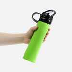 Складная бутылка для воды LANGFOSSEN, зеленое яблоко