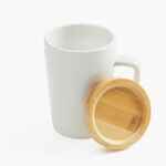 Кружка VIERRA с крышкой-костером, белая