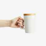 Кружка VIERRA с крышкой-костером, белая