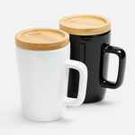 Кружка VIERRA с крышкой-костером, белая