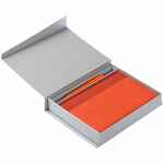 Коробка DUO под ежедневник и ручку, серая