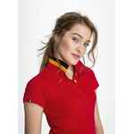 Рубашка поло PATRIOT WOMEN белая с черным, размер M