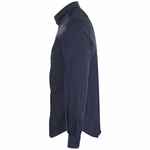 Рубашка мужская BECKER MEN, темно-синяя с белым, размер S