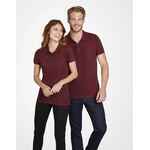 Рубашка поло мужская BRANDY MEN, темно-серая с белым, размер S