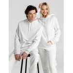 Толстовка с капюшоном унисекс HOODIE, белая, размер XS