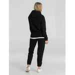 Толстовка с капюшоном унисекс HOODIE, черная, размер XS