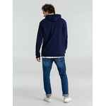 Толстовка с капюшоном унисекс HOODIE, темно-синяя, размер XS