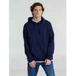 Толстовка с капюшоном унисекс HOODIE, темно-синяя, размер XS