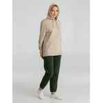 Толстовка с капюшоном унисекс HOODIE, бежевая, размер XS