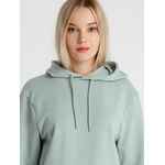 Толстовка с капюшоном унисекс HOODIE, серо-зеленая, размер XS
