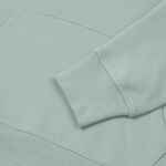 Толстовка с капюшоном унисекс HOODIE, серо-зеленая, размер XS