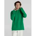 Толстовка с капюшоном унисекс HOODIE, зеленая, размер XS
